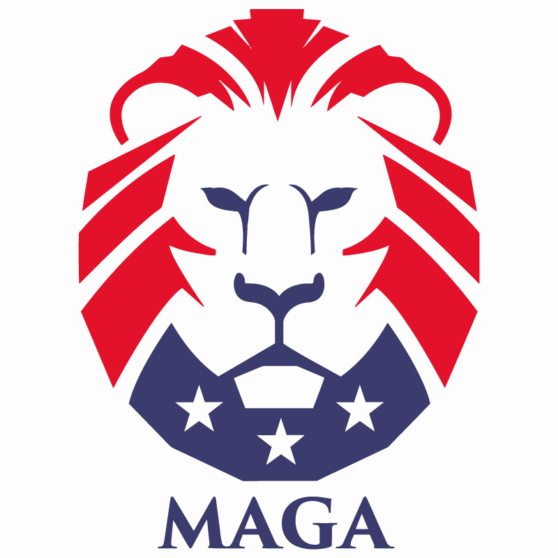 800x800 The Trump Lion Guard Maga Vector Logo Free Vector Silhouette