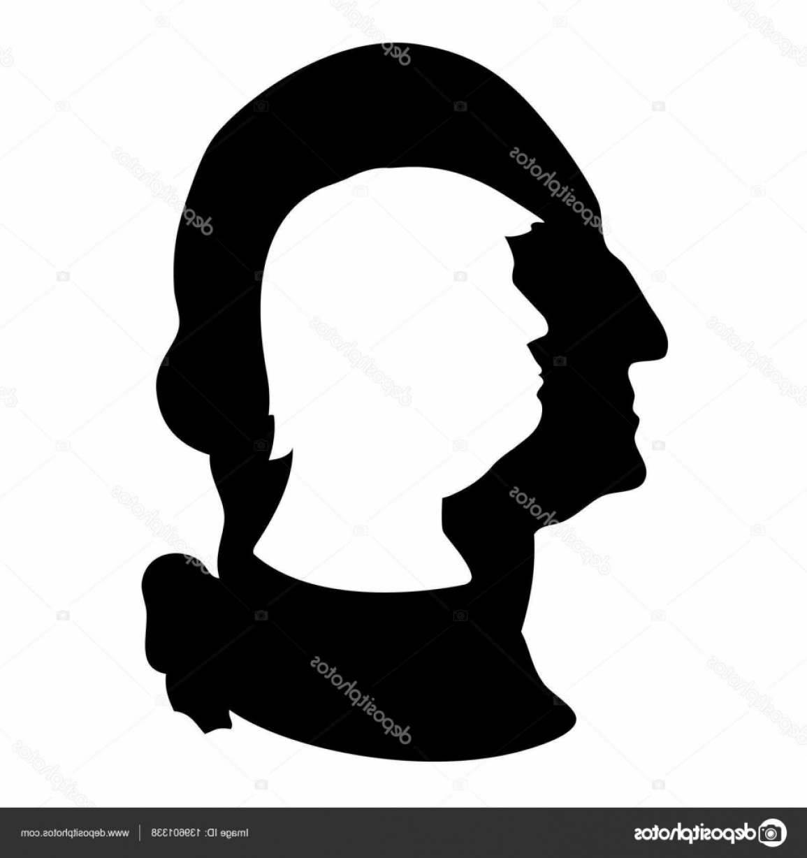 1155x1228 Stock Illustration Donald Trump And George Washington Hoodamathrun