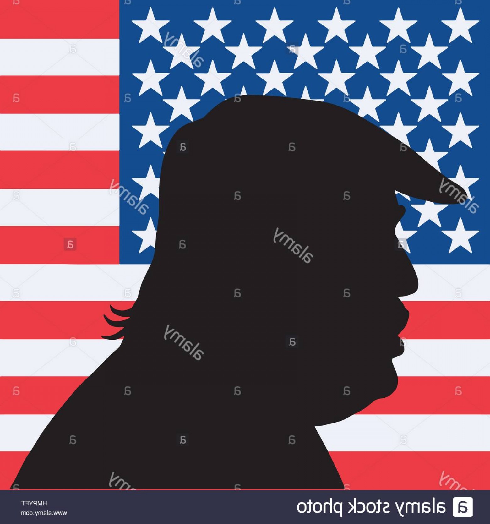 1560x1668 Stock Photo Donald Trump Silhouette On American Flag Hoodamathrun