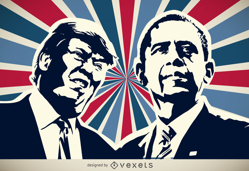 827x570 Trump And Obama Silhouette