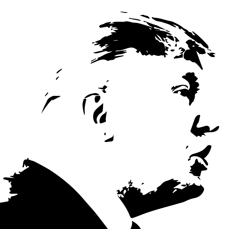 800x800 Donald Trump Maga Silhouette Vector Clip Art Side View Free