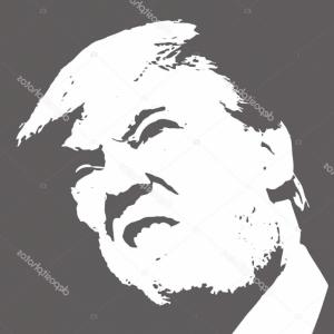 300x300 Donald Trump Silhouette Anti Sign Vector Createmepink
