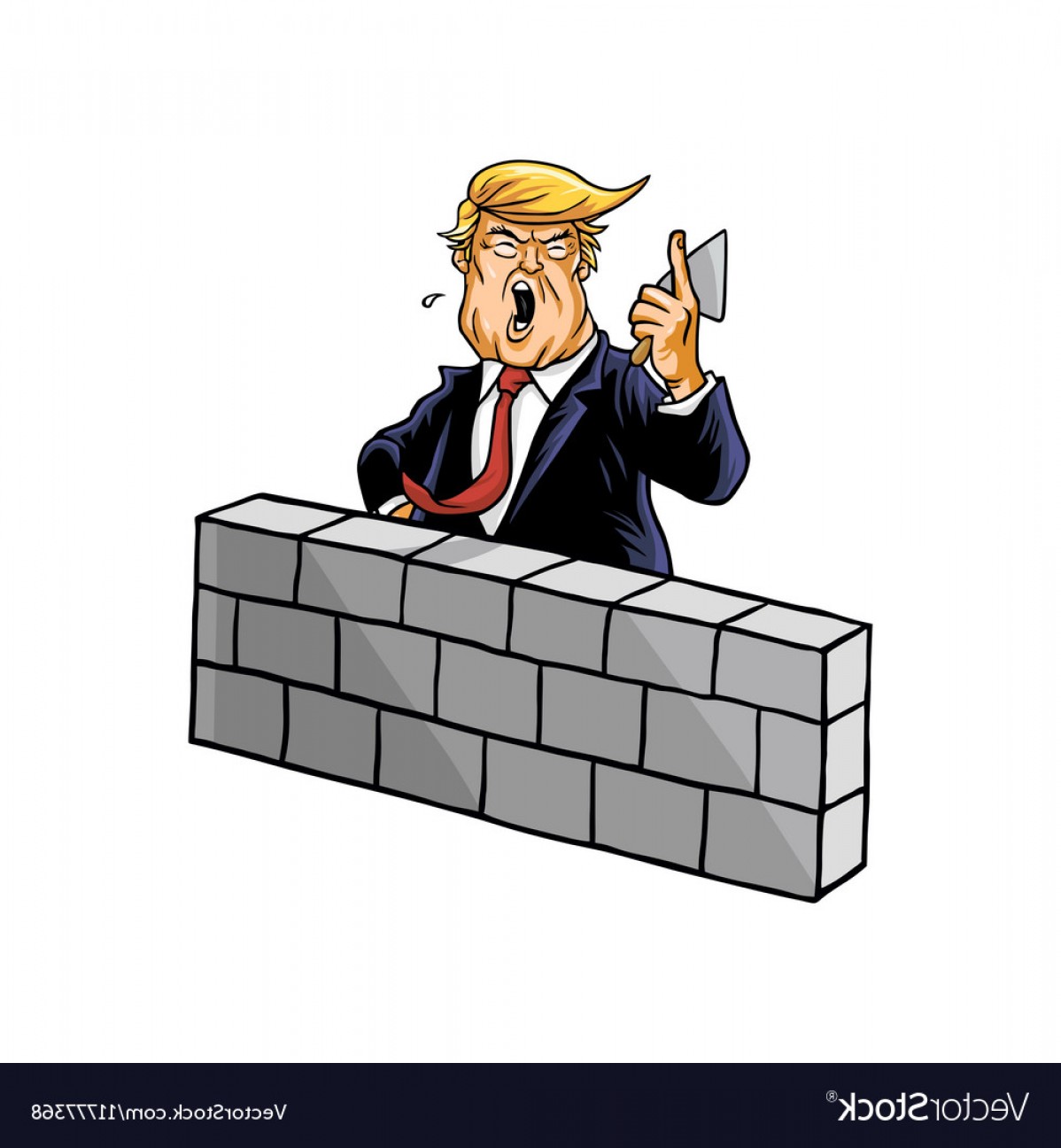 Donald Trump Build Wall Vector Cultracing 1198x1296 Donald Trump Build Wall Vector Cultracing