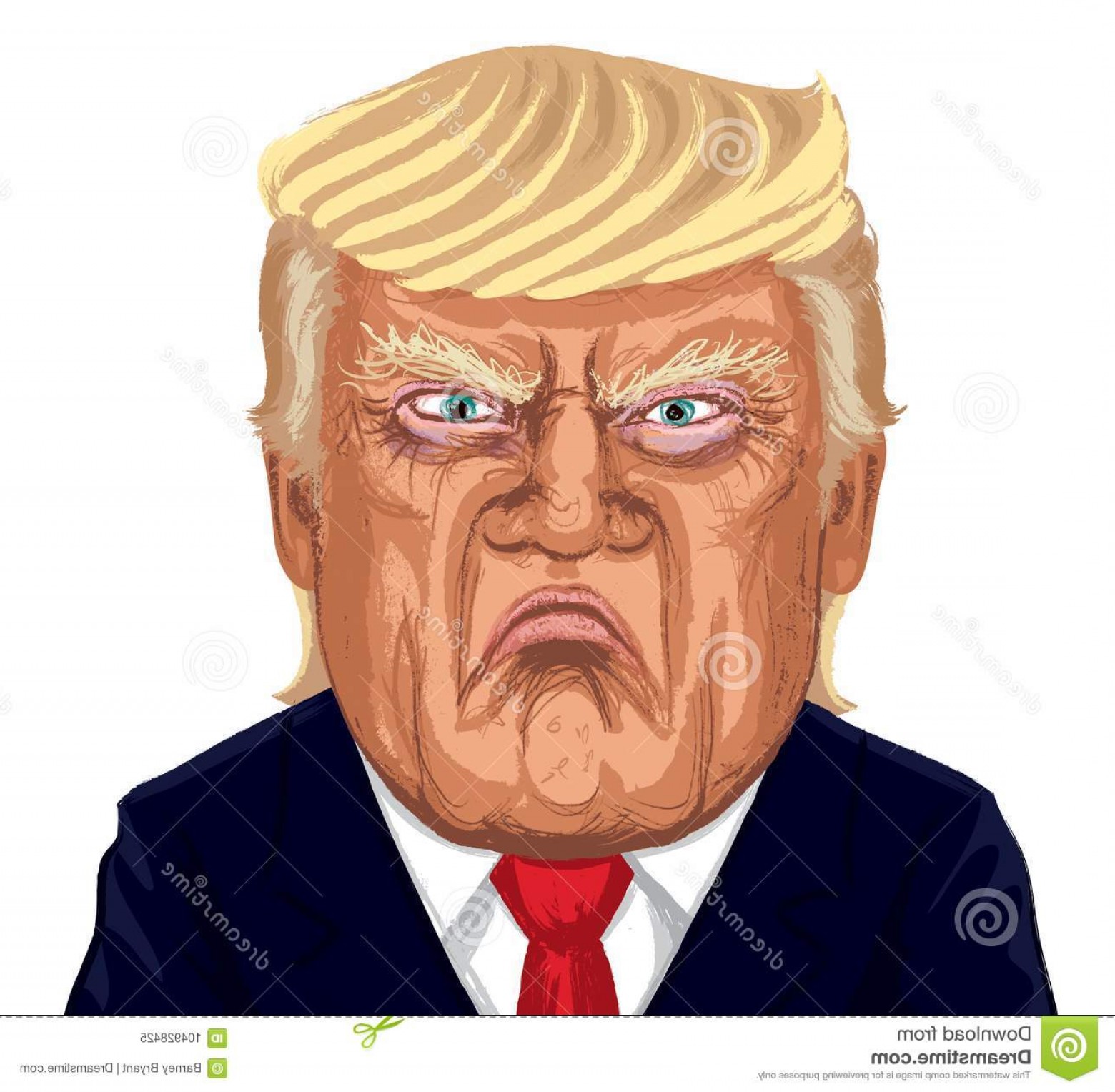 Donald Trump Vector Illustration Caricature Portrait American 1560x1528 Donald Trump Vector Illustration Caricature Portrait American