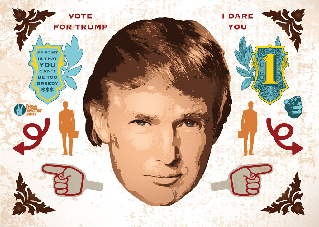 Donald Trump Vector Vector Art Graphics 1024x730 Donald Trump Vector Vector Art Graphics