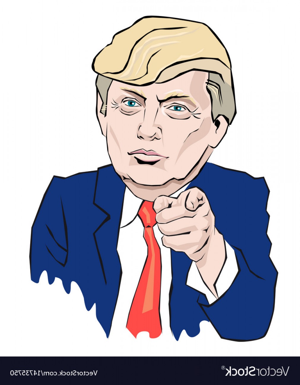 Cartoon Portrait Of Donald Trump Vector Soidergi 1011x1296 Cartoon Portrait Of Donald Trump Vector Soidergi
