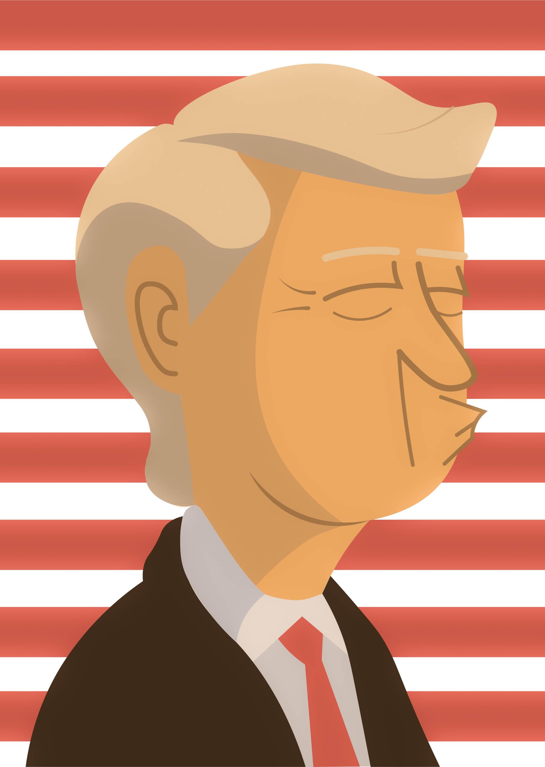 1800x2534 Donald Trump Vector Art