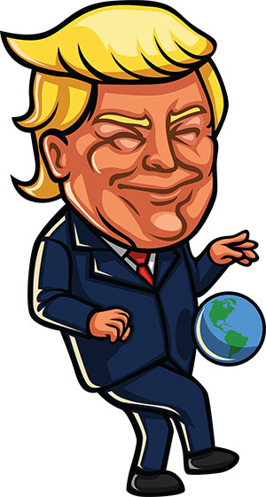 300x560 Free Donald Trump Clipart Cartoons