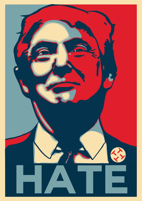 570x805 Trump Hate Vector Digital Art Etsy