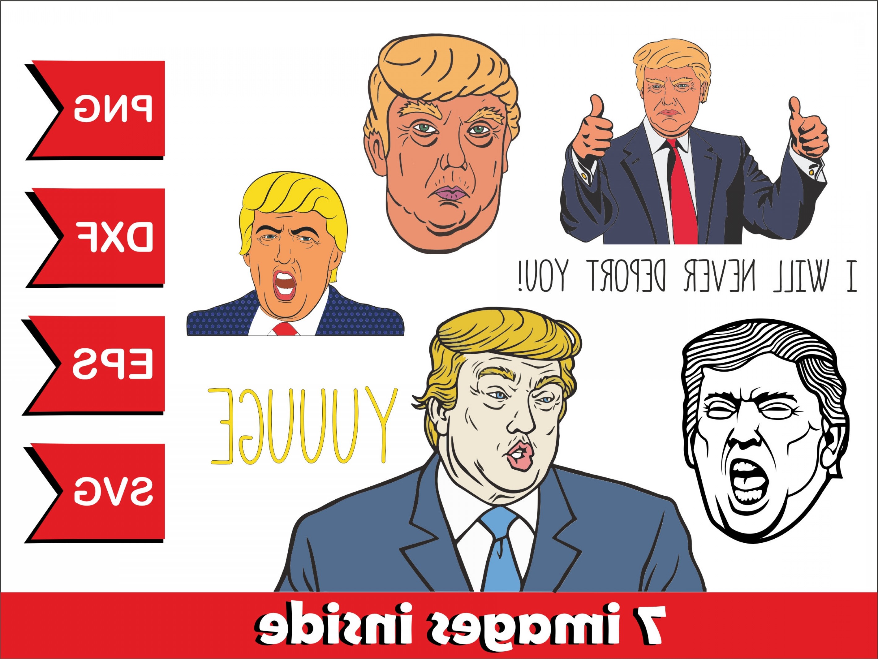 2838x2130 Trump Vector Decal Cultracing