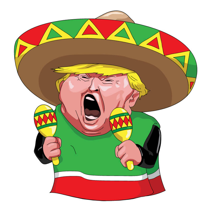 800x800 Trump The Mexican Vector Image Download Free Vector Art Free