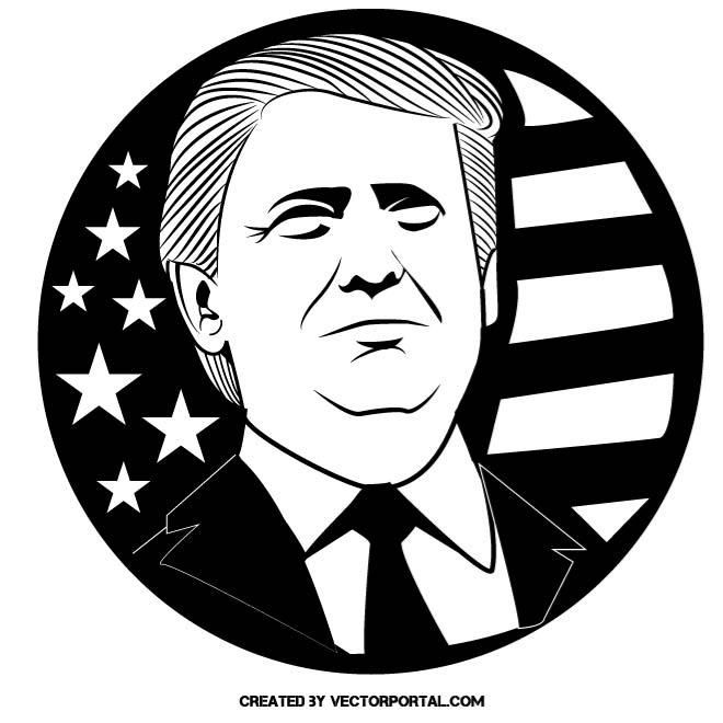 660x660 Donald Trump Illustration Celebrity Vector Illustrations Free