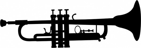 600x206 Trumpet Vector Image Free Download Free Vector Download