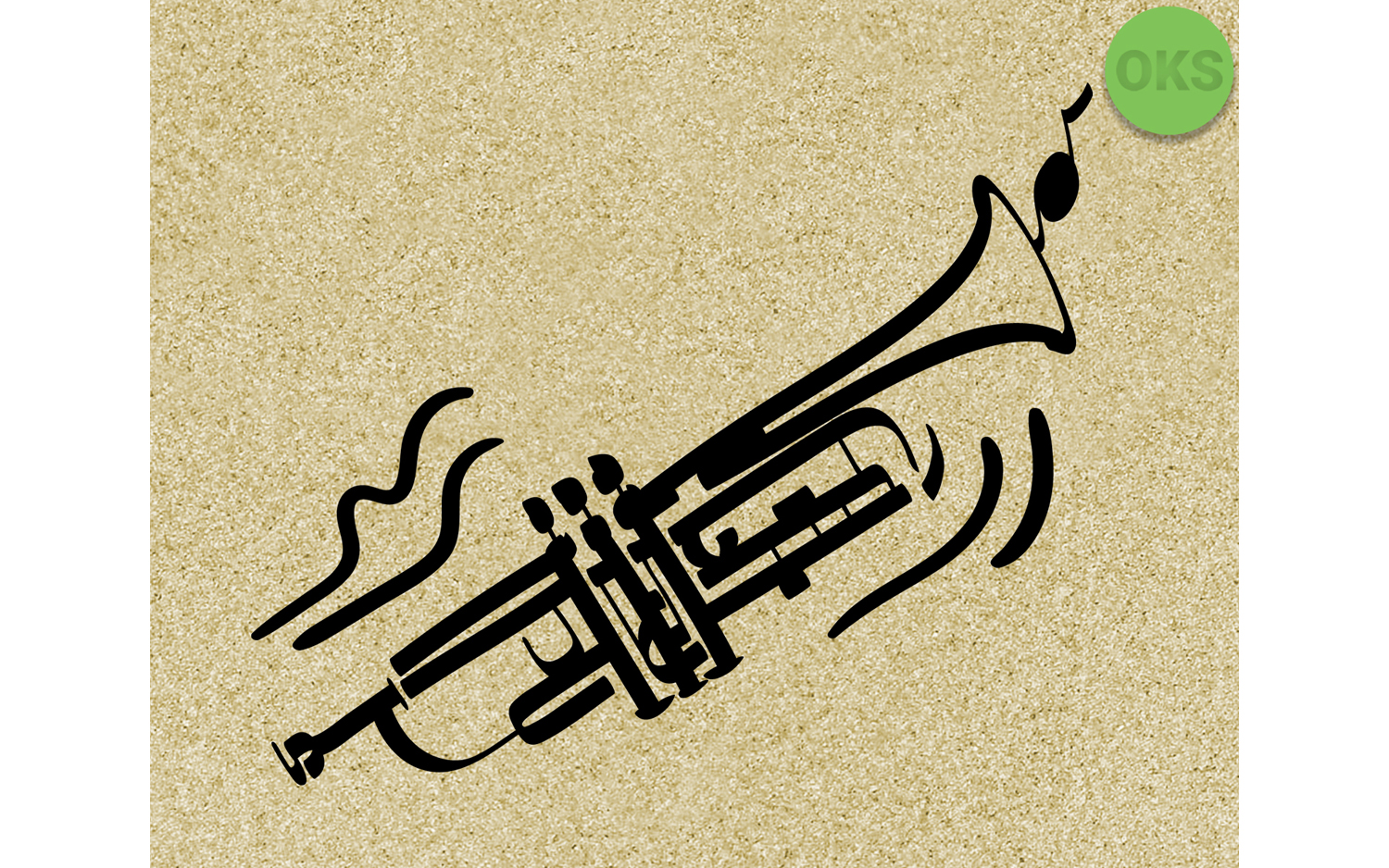 1500x938 Trumpet Vector, Dxf, Graphic