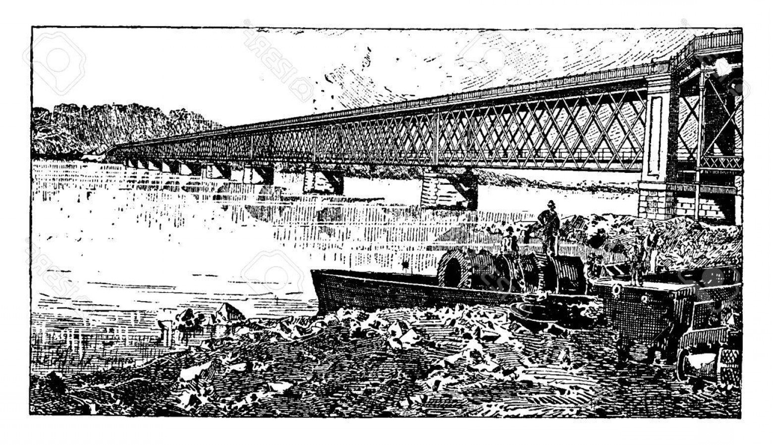 Vector Railroad Truss Catchsplace 1560x898 Vector Railroad Truss Catchsplace