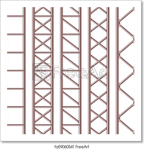 Free Art Print Of Creative Vector Illustration Of Steel Truss 561x581 Free Art Print Of Creative Vector Illustration Of Steel Truss