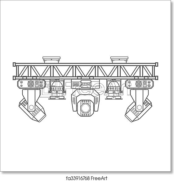 Free Art Print Of Outline Stage Metal Truss Concert Lighting 561x581 Free Art Print Of Outline Stage Metal Truss Concert Lighting