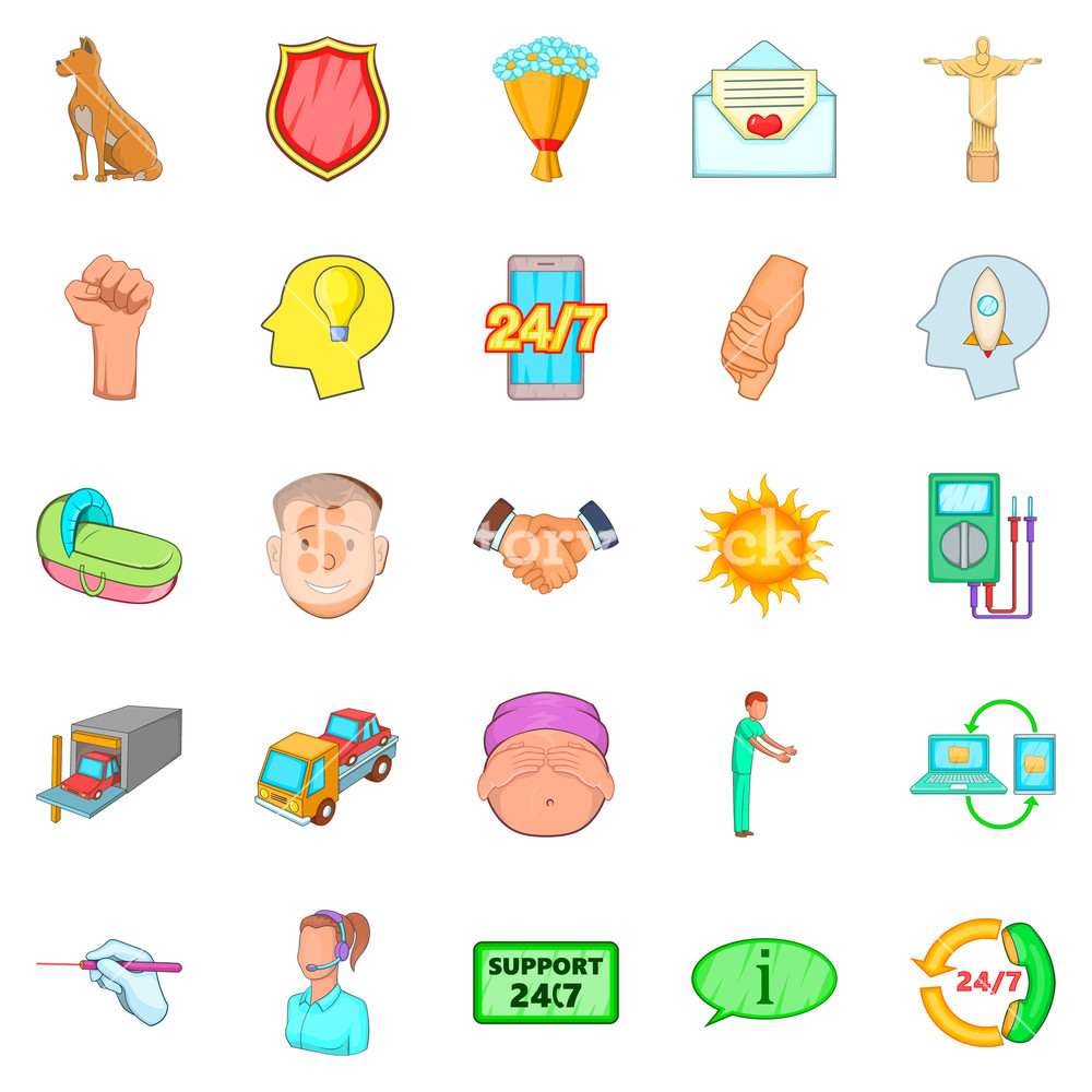 1000x1000 Trust Icons Set Cartoon Set Of Trust Vector Icons For Web