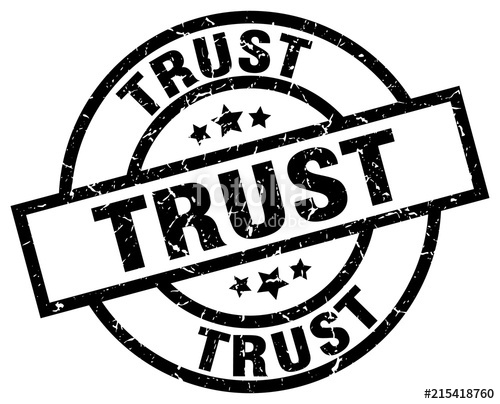 500x404 Trust Round Grunge Black Stamp Stock Image And Royalty Free