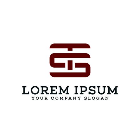 490x490 Letter Ts Logo Retro Design Concept Template