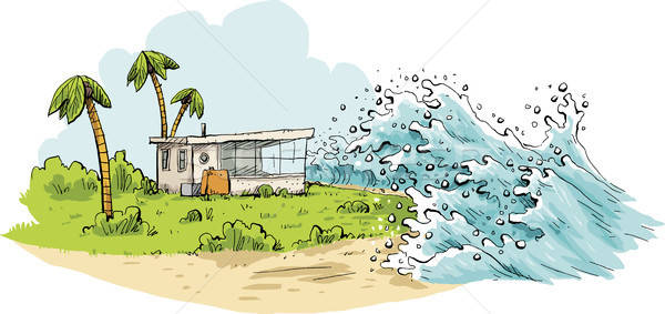 600x283 Tropical Tsunami Vector Illustration Brett Lamb