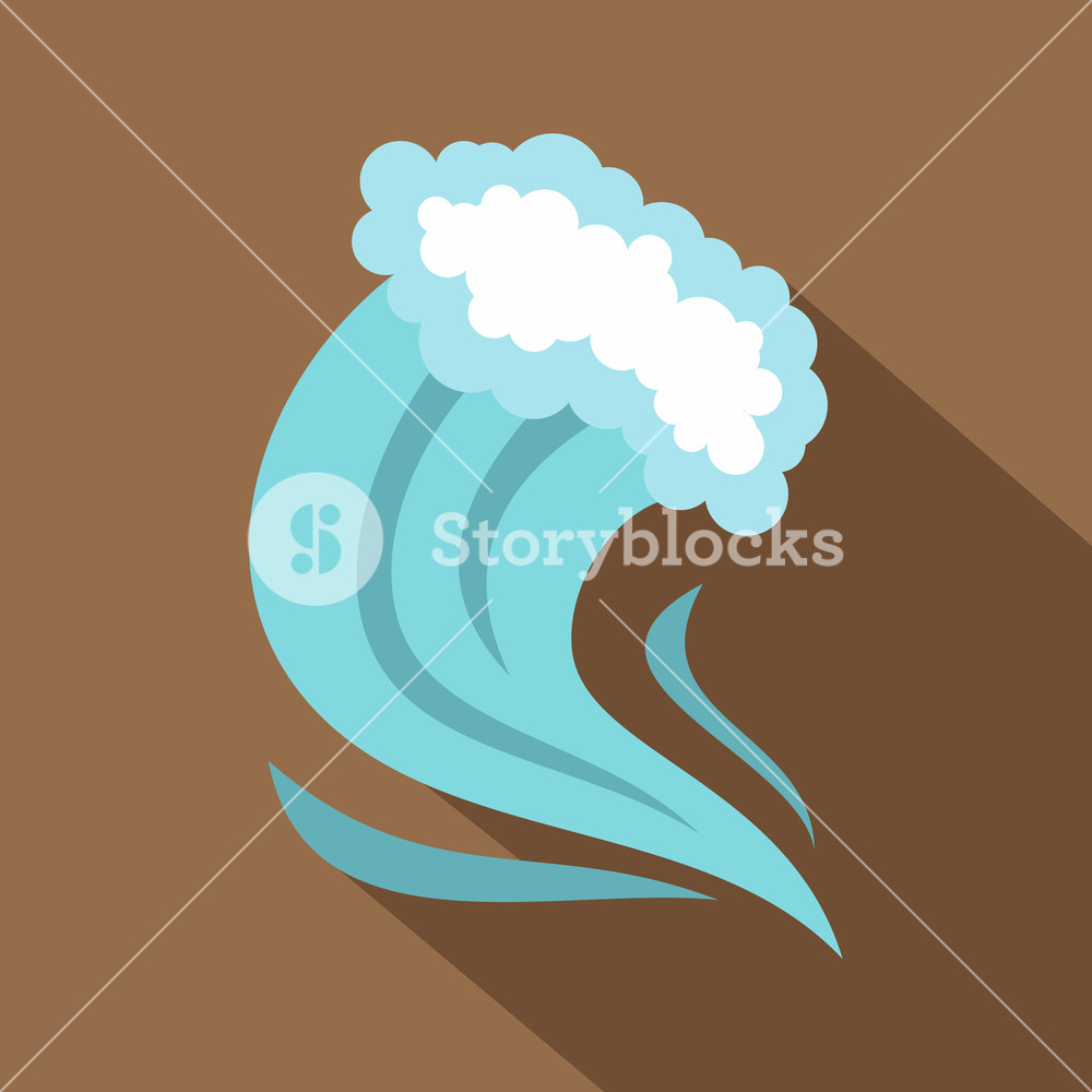 1000x1000 Tsunami Icon Cartoon Illustration Of Tsunami Vector Icon For Web
