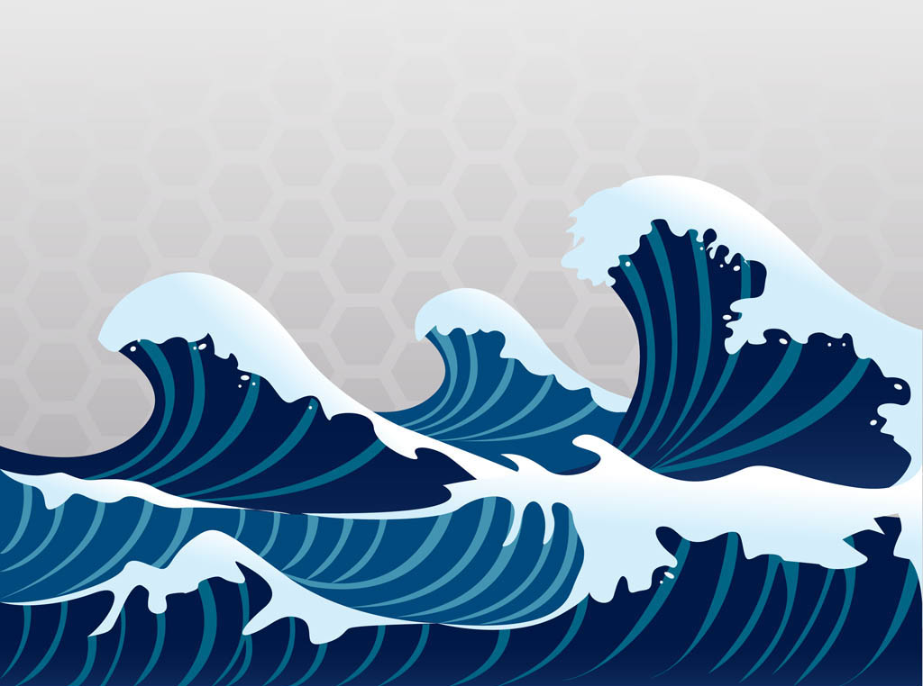 1024x762 Great Wave Vector Free Vectors Ui Download