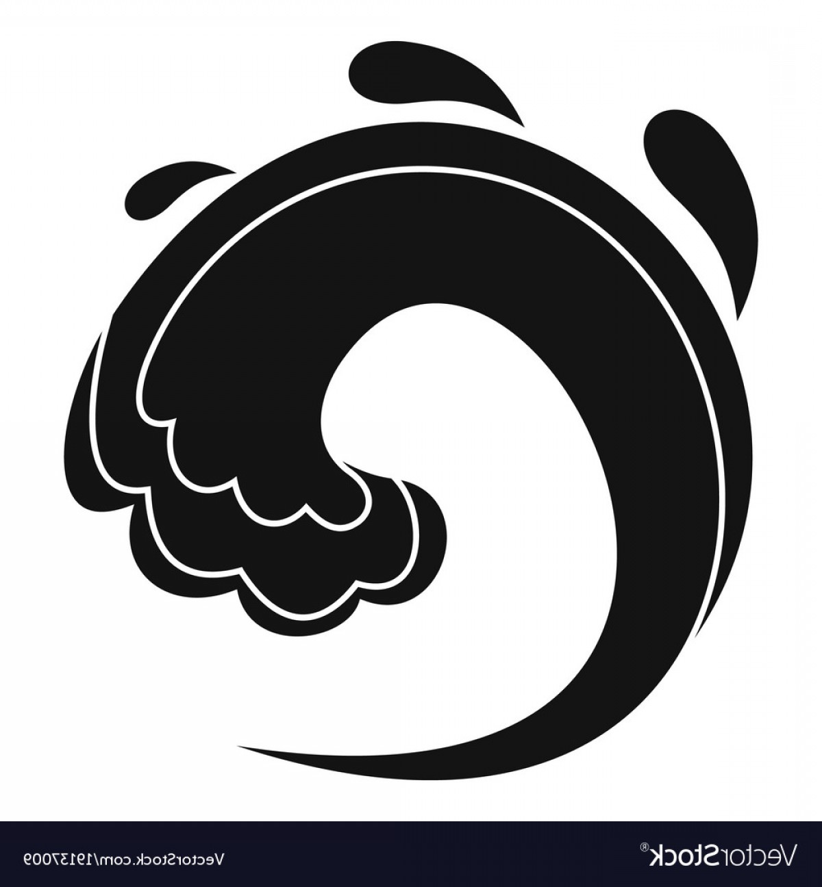 1200x1296 Wave Water Tsunami Icon Simple Black Style Vector Soidergi