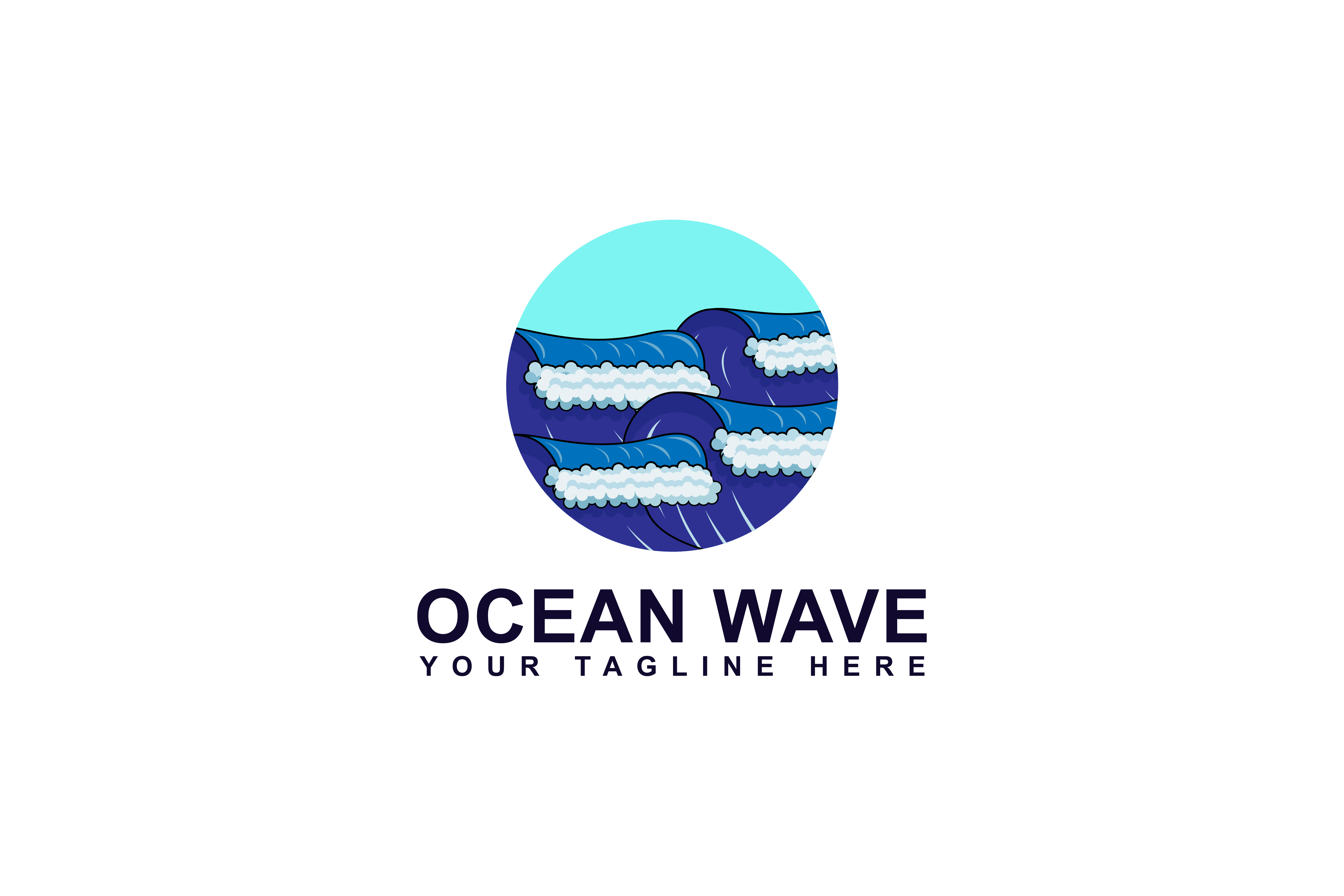 5210x3473 Ocean Wave Design, Tsunami Vector Graphic