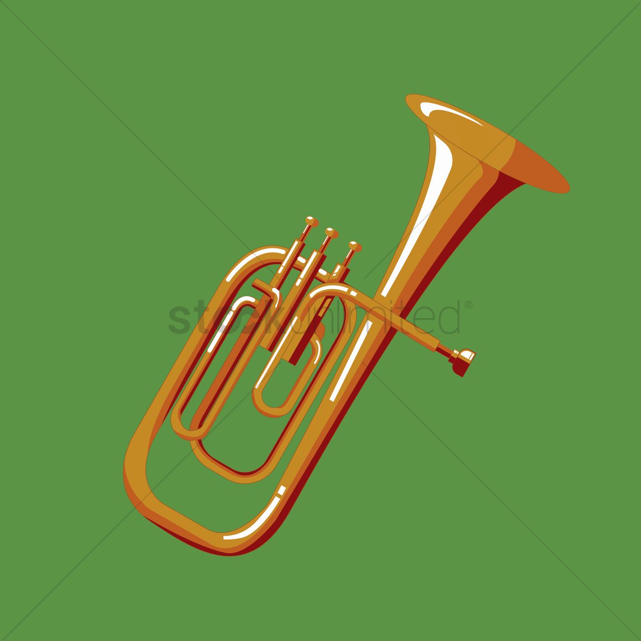 1300x1300 Tuba Vector Image
