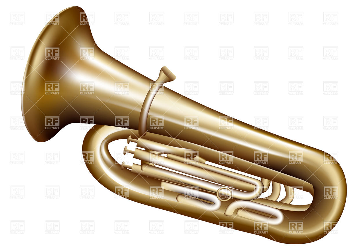 1200x849 Tuba Isolated On White Background Vector Image Of Objects Arkela