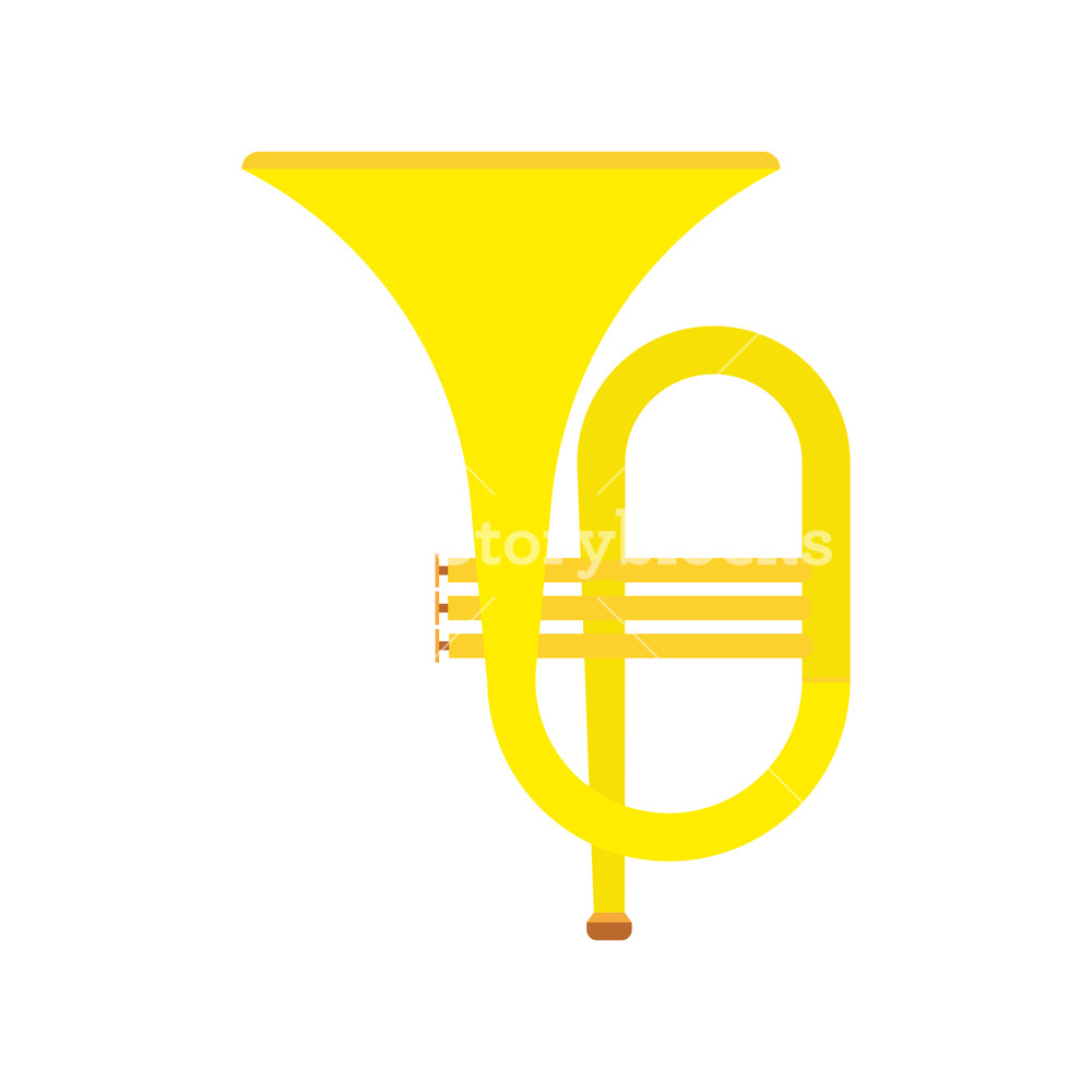 1000x1000 Horn Instrument Vector Icon Musical Classical Orchestra Brass