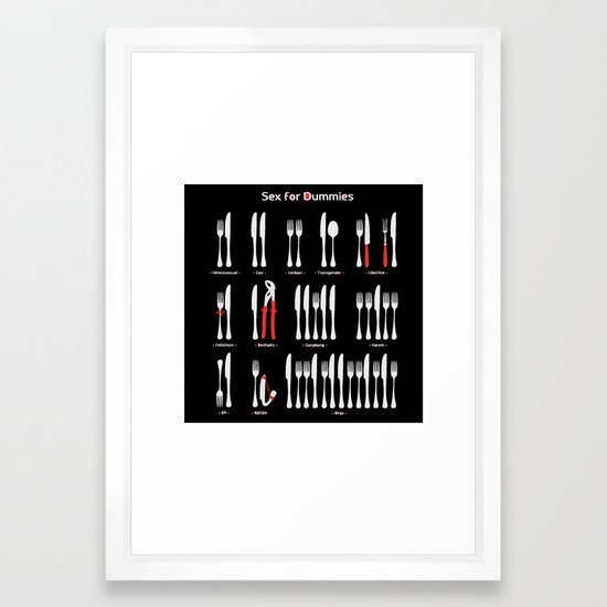 550x550 Sex For Dummies Framed Art Print