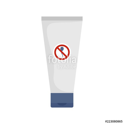 500x500 Spermicide Tube Icon Flat Illustration Of Spermicide Tube Vector