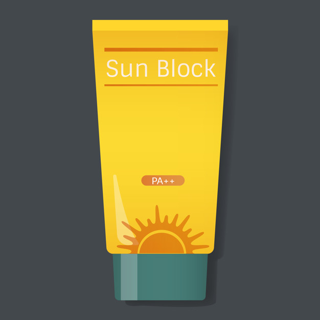 626x626 Sun Block Protection Yellow Tube Vector Illustration Vector Free