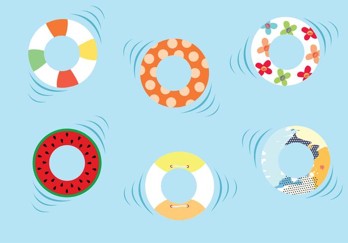 700x490 Swimming Inner Tube Vector Pack