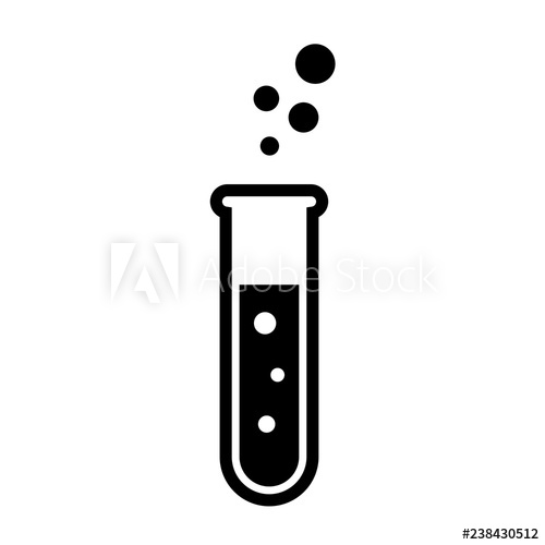 500x500 Glass Test Tube Vector Icon