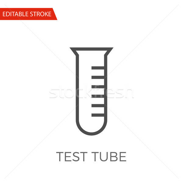 600x600 Test Tube Vector Icon Vector Illustration Oleksii Afanasiev