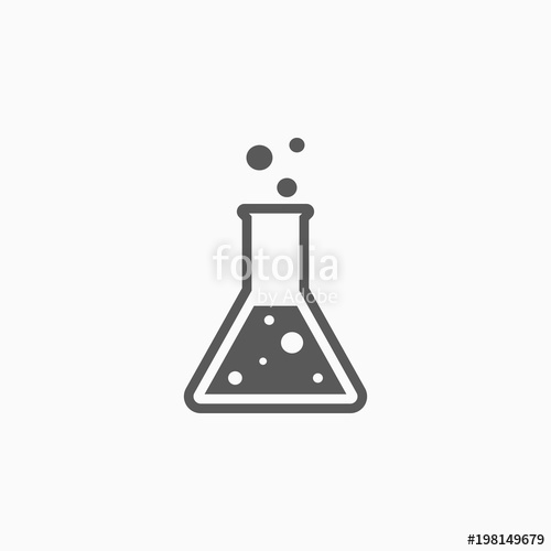500x500 Test Tube Vector, Flask Icon Stock Image And Royalty Free Vector