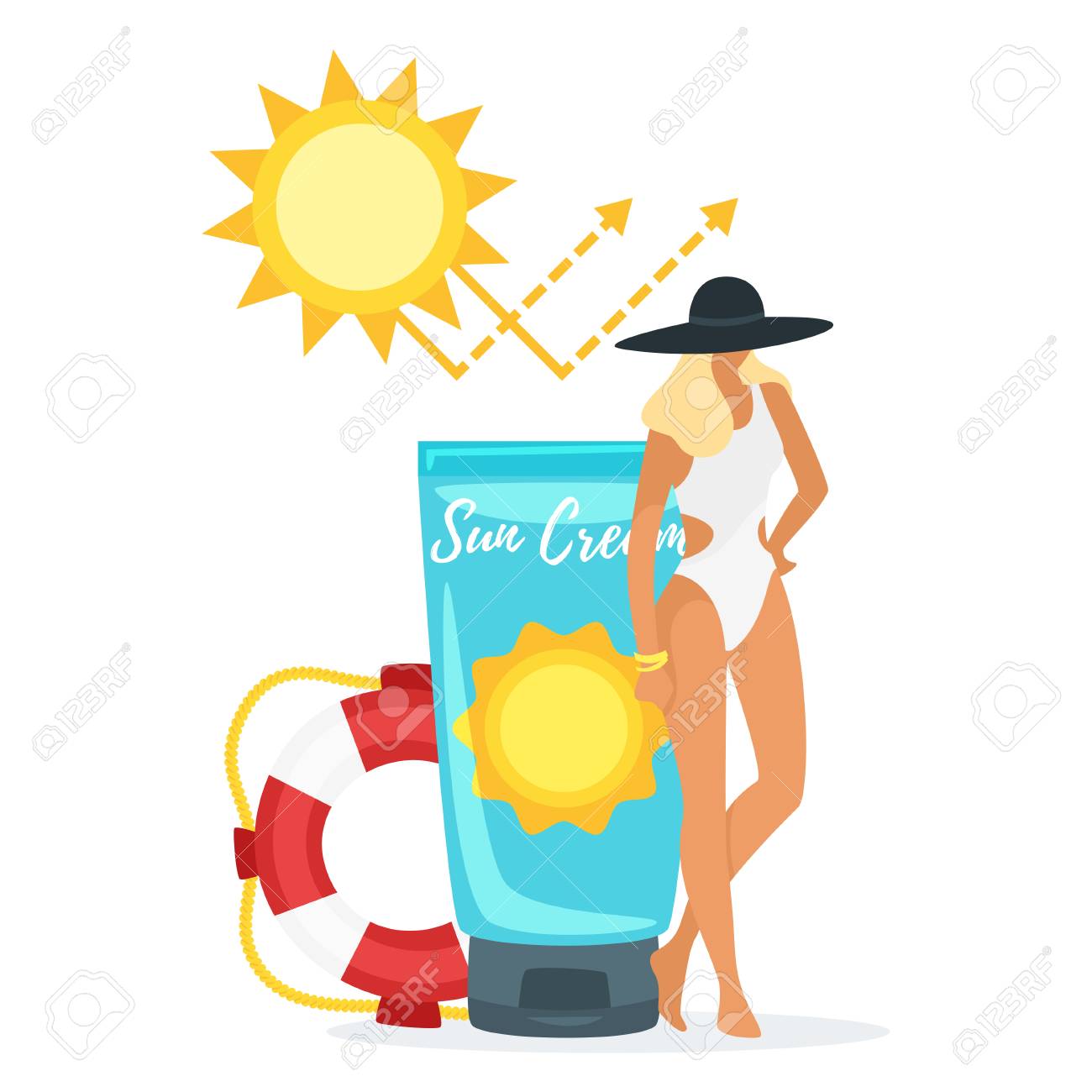 1300x1300 Colossal New Big Tube Vector Cartoon Style Illustration