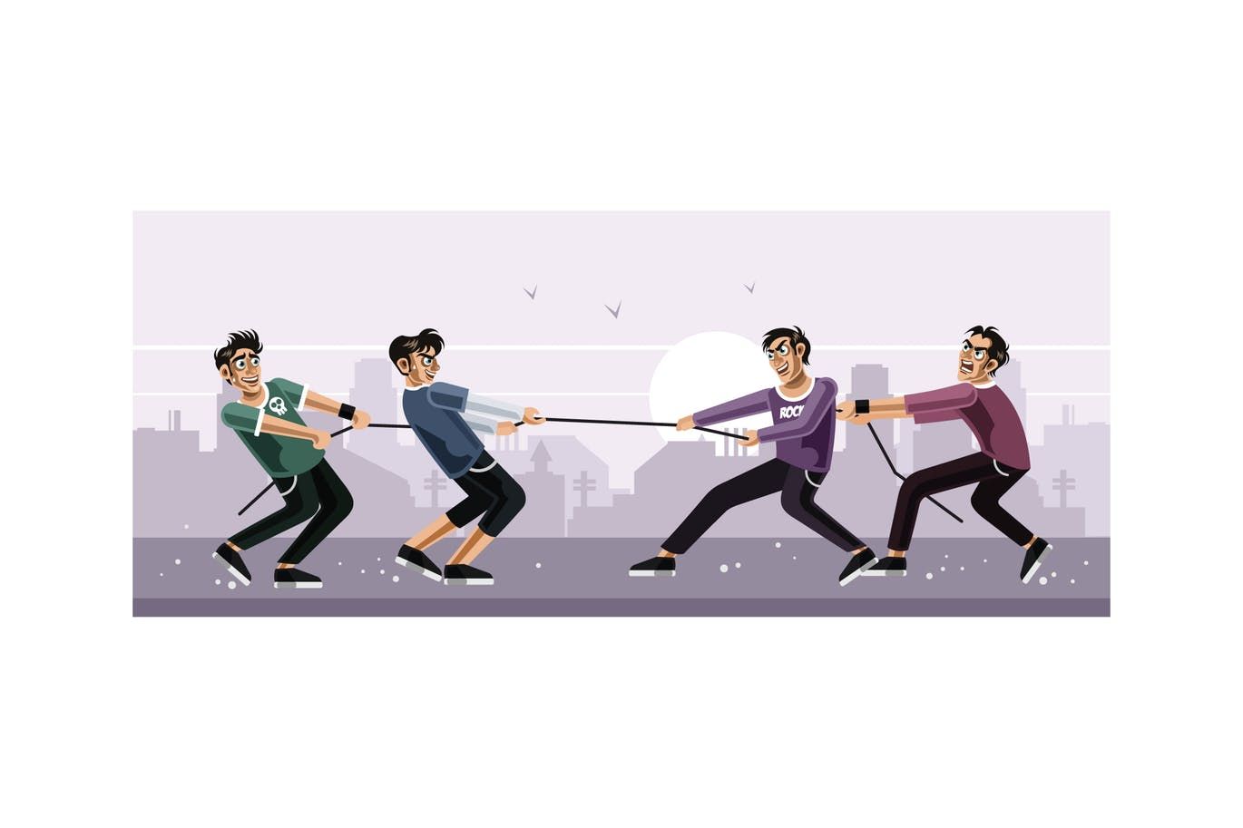 Tug Of War Vector Graphics Vector Illustration Download 1370x913 Tug Of War Vector Graphics Vector Illustration Download