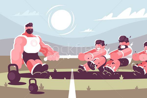 Tug Of War Vector Illustration Jossdiim 600x399 Tug Of War Vector Illustration Jossdiim