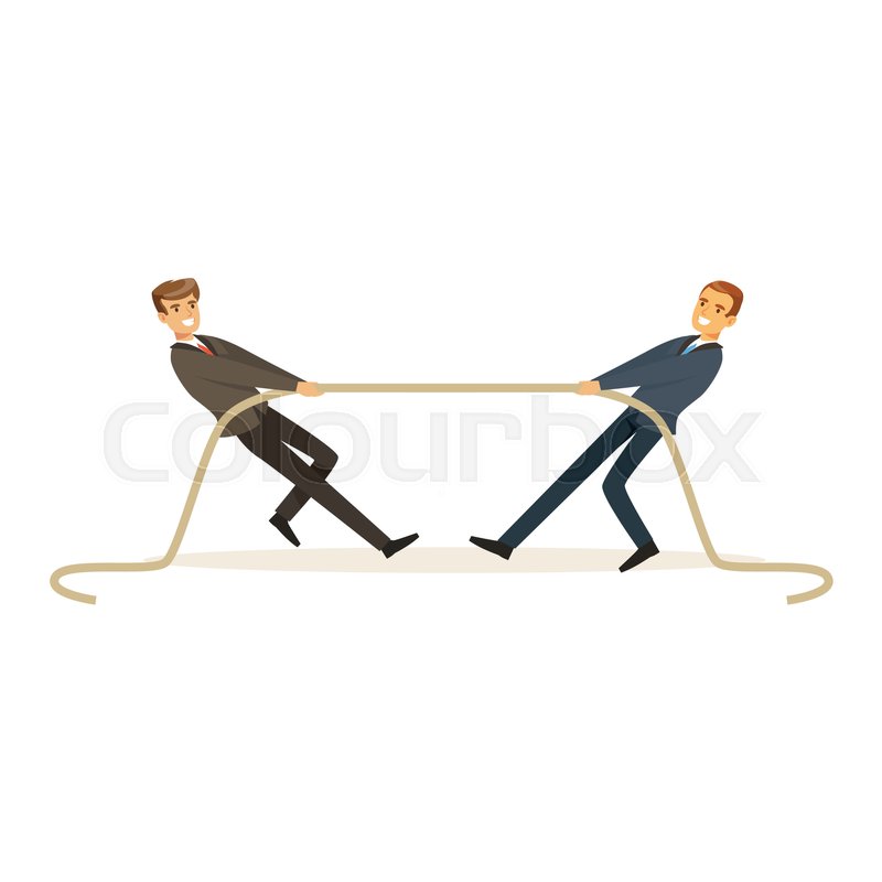 Two Young Business People Playing Tug Stock Vector Colourbox 800x800 Two Young Business People Playing Tug Stock Vector Colourbox