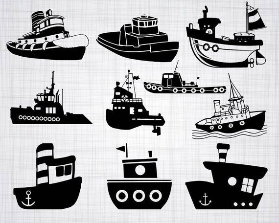 570x456 Tugboat Bundle Tugboat Tugboat Clipart Etsy