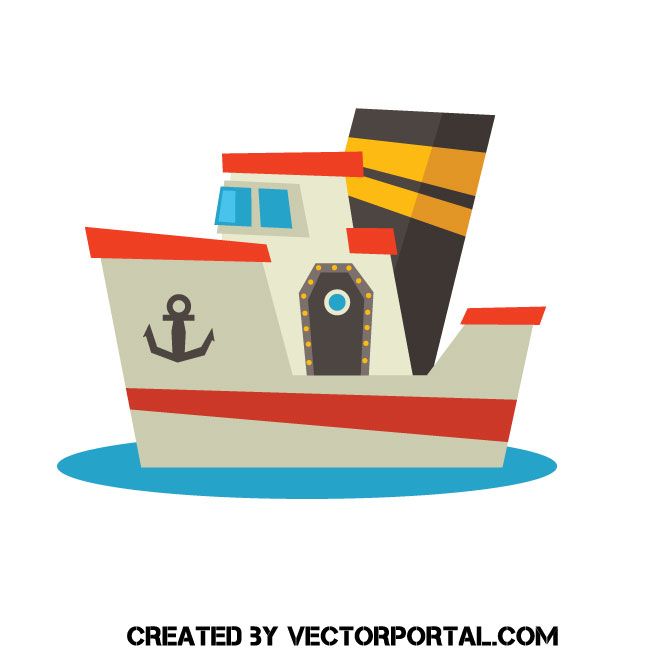 660x660 Tugboat Vector Clip Art Various Vectors Free Vector Images