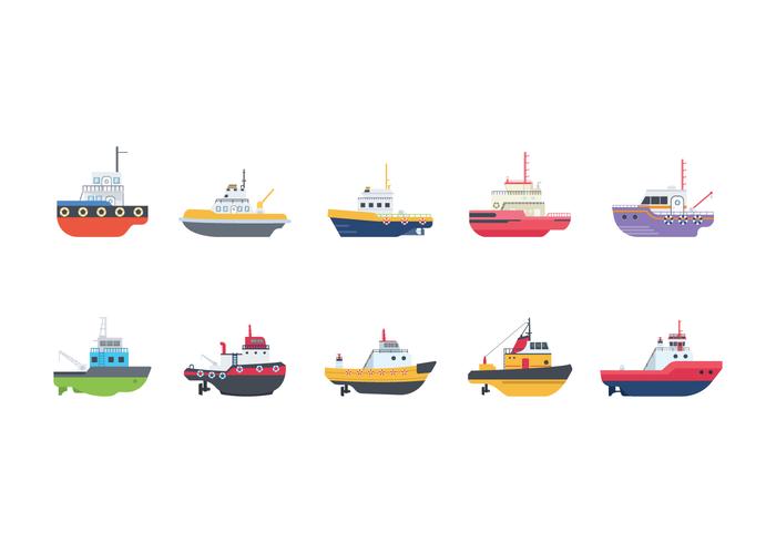 700x490 Free Tugboat Vectors