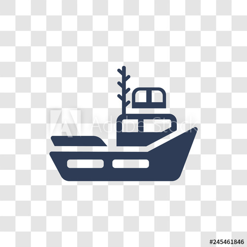 500x500 Tugboat Icon Vector