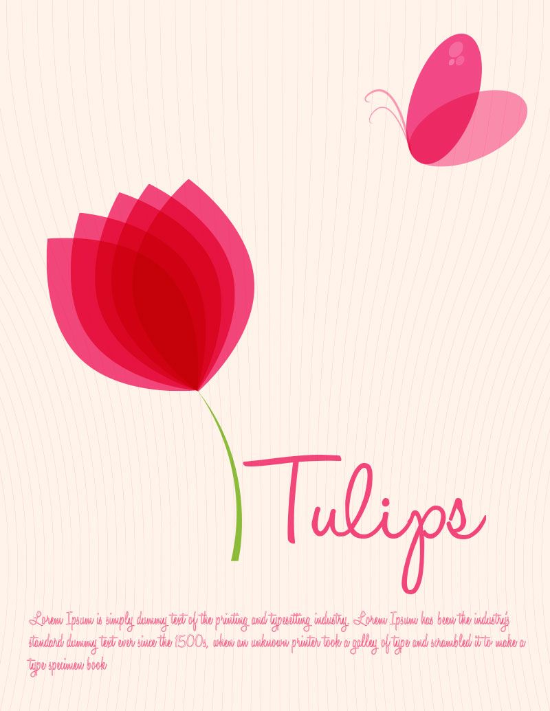 800x1035 Tulips Flower Vector Free Vector Stock Tulips, Tulips Flowers