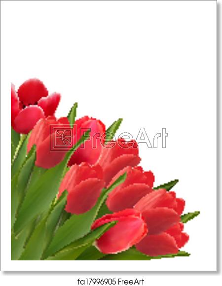 450x580 Free Art Print Of Valentine's Day Background Beautiful Tulip