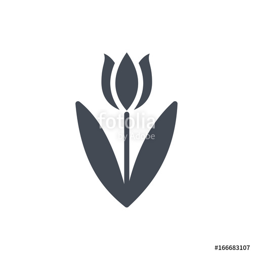 Tulip Silhouette Vector